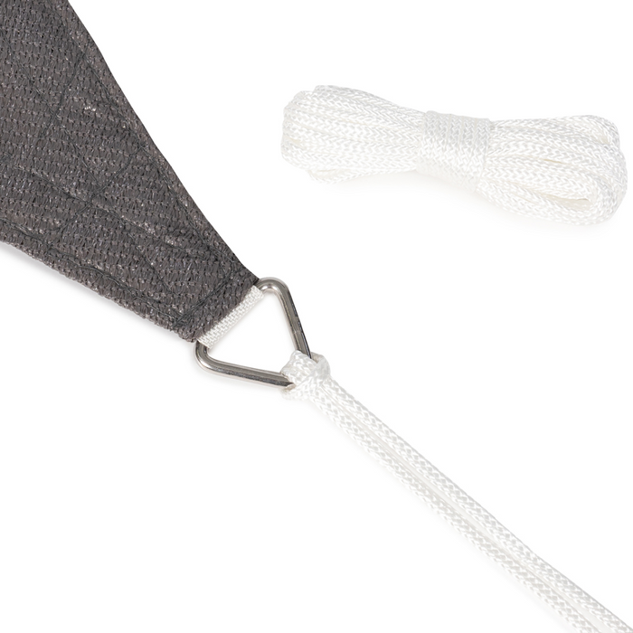 IDMarket - Tenda a vela parasole rettangolare 4x6 M grigio