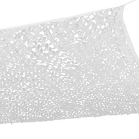 IDMarket - Tenda a vela parasole rettangolare design mimetico 4x6 M bianco