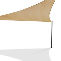 IDMarket - Tenda a vela parasole triangolare 5x5x5 M beige sabbia