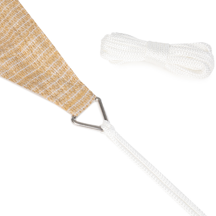 IDMarket - Tenda a vela parasole triangolare 5x5x5 M beige sabbia