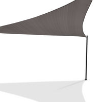 IDMarket - Tenda a vela parasole triangolare 5x5x5 M grigio