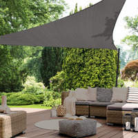 IDMarket - Tenda a vela parasole triangolare 5x5x5 M grigio