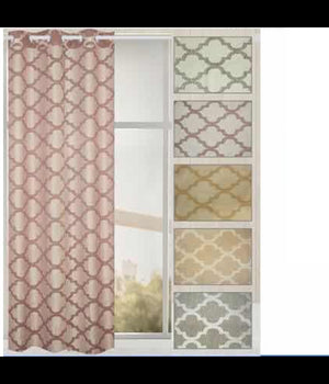 Tenda Amabile Pannello Singolo 8 Borchie Porta Finestra Cucina Bastone 140x280 Cm         