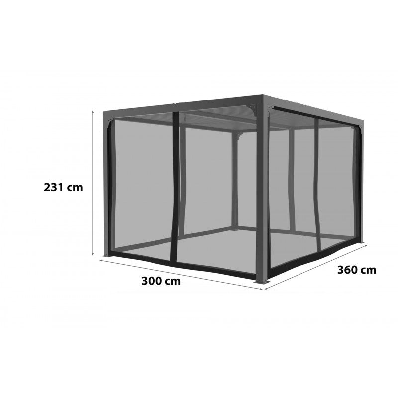 Tenda Anti Zanzara per Pergola Modello PER3630BI