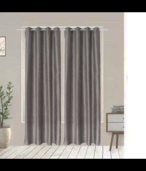 Tenda Betta Vellutata Pannello Singolo 8 Borchie Porta Finestra Bastone 140x290         