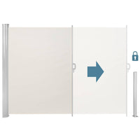 Tenda laterale 300x180H cm. Separè frangivento con sistema di riavvolgimento automatico. Telaio in Alluminio. Colore Beige