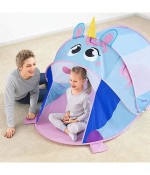 Tenda Capanna Pop Up Da Gioco Unicorno Adventure 182x96x81 Cm Per Bambini 68110         