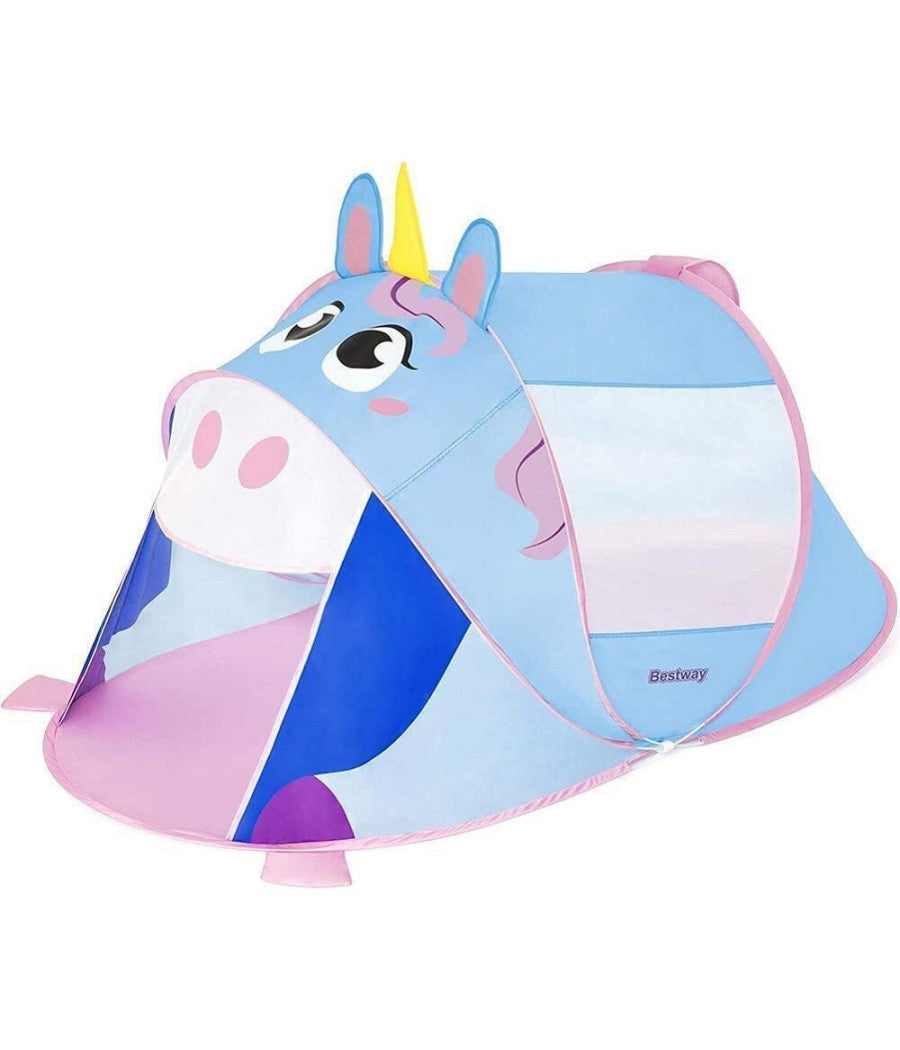 Tenda Capanna Pop Up Da Gioco Unicorno Adventure 182x96x81 Cm Per Bambini 68110         