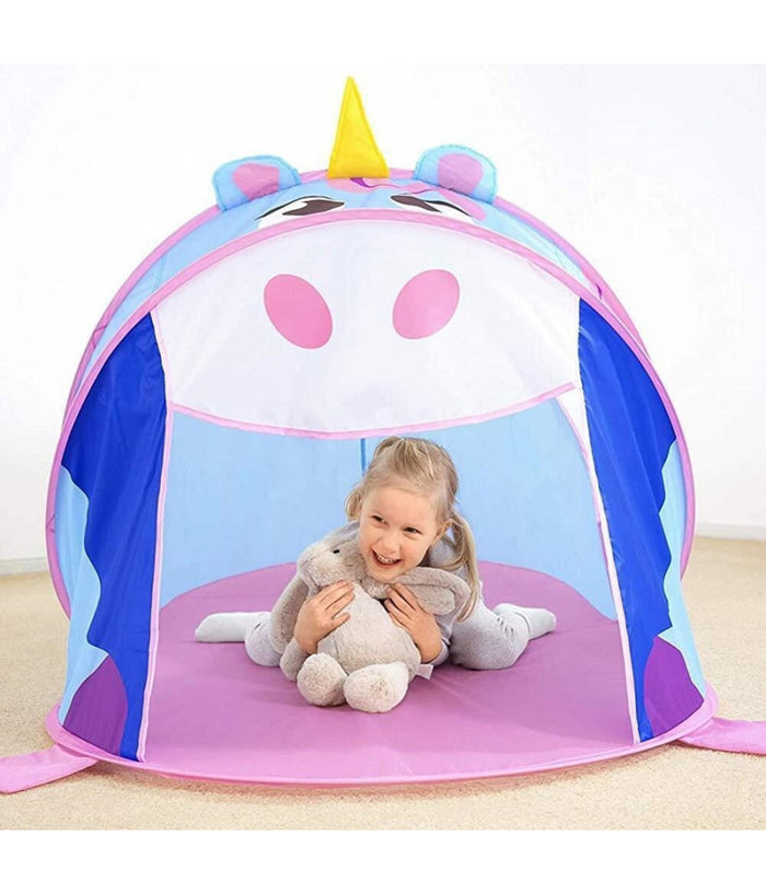 Tenda Capanna Pop Up Da Gioco Unicorno Adventure 182x96x81 Cm Per Bambini 68110         