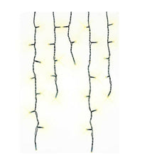 Tenda Cascata Luminosa 160 Led Bianco Caldo 230 Cm Decorazioni Natalizie Luci         