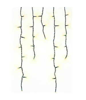 Tenda Cascata Luminosa 160 Led Bianco Caldo 230 Cm Decorazioni Natalizie Luci         