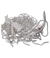 Tenda Catena Luminosa Esterno Rgb Multicolore Luci Natale 100led Prolungabile 3mt         