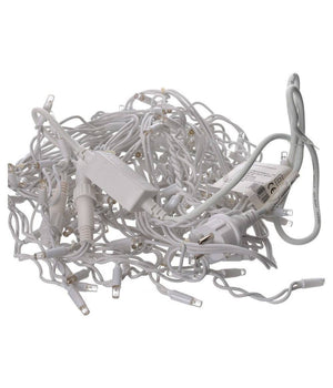 Tenda Catena Luminosa Esterno Rgb Multicolore Luci Natale 100led Prolungabile 3mt         