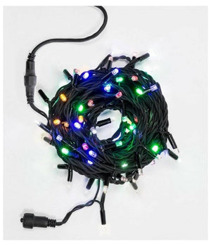 Tenda Catena Luminosa Esterno Rgb Multicolore Luci Natale 100led Prolungabile 3mt         