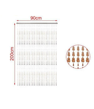 Tenda Con Perline Colorate A Fili Supporto Per Porta 90x200cm Moschiera 2002914         