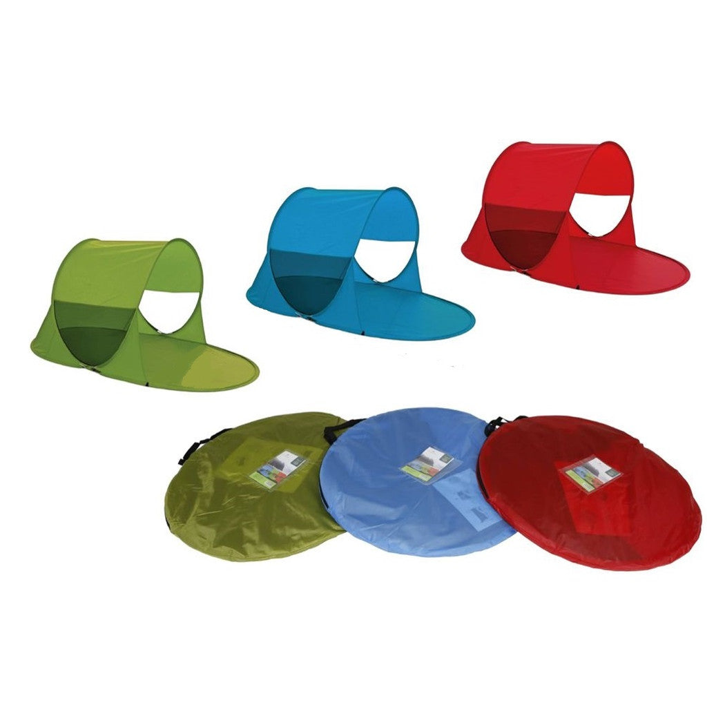 Trade Shop - Tenda Da Campeggio Con Parasole Stuoia Spiaggia Portatile 220 X 120 X 110 Cm 016570 -        