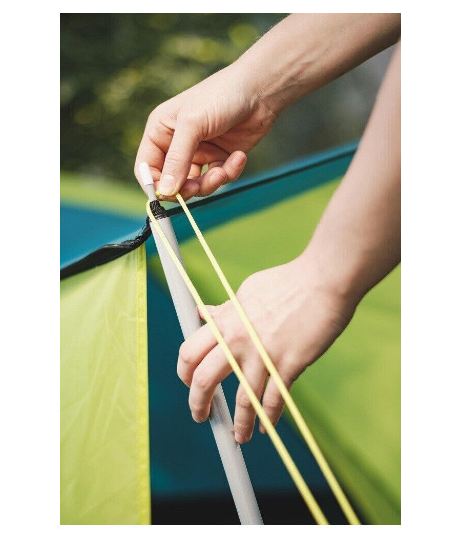 Tenda Da Campeggio Cool Ground Per 3 Posti 210x210x120 Cm Zanzariera Tasca 68088         