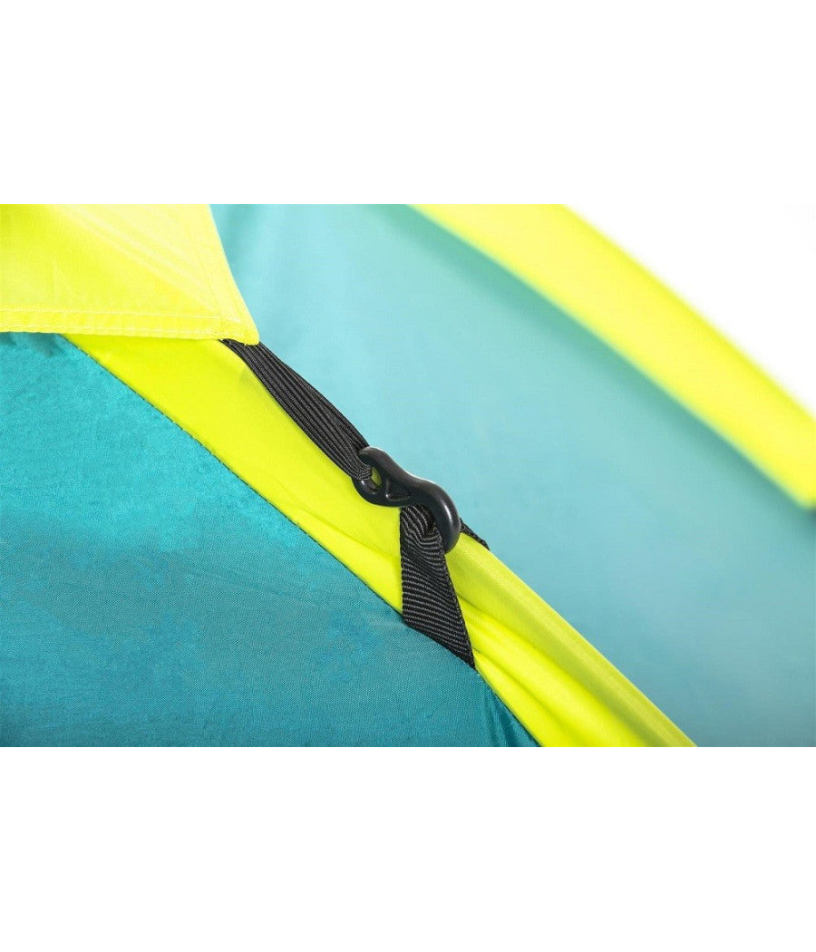 Tenda Da Campeggio Cool Ground Per 3 Posti 210x210x120 Cm Zanzariera Tasca 68088         