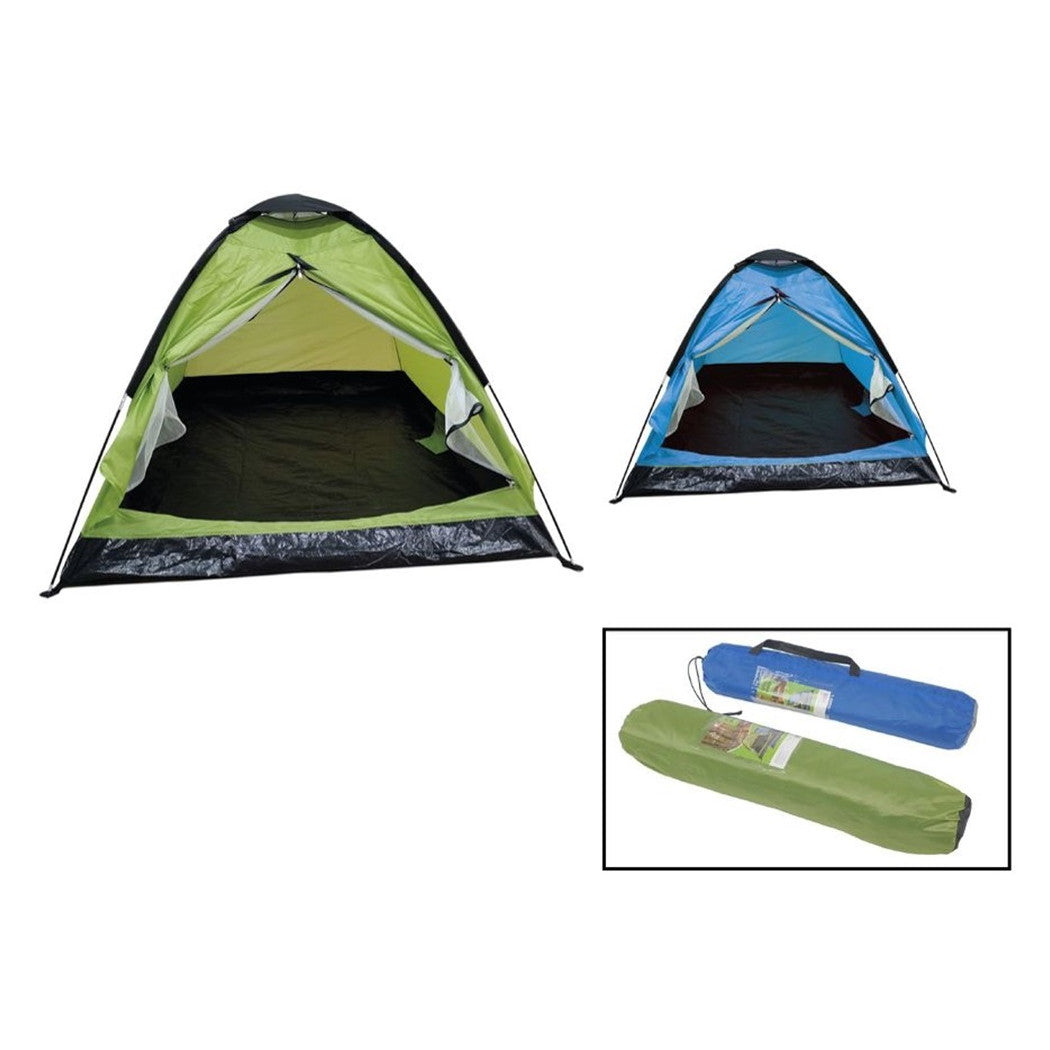 Trade Shop - Tenda Da Campeggio Per 2 Persone 200x140x100cm Con Borsa Trasporto Portatile 206401 -        