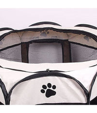 Tenda Da Campeggio Pieghevole Per Animali Gabbia Per Cani Cucce Ottagono 80x80cm         