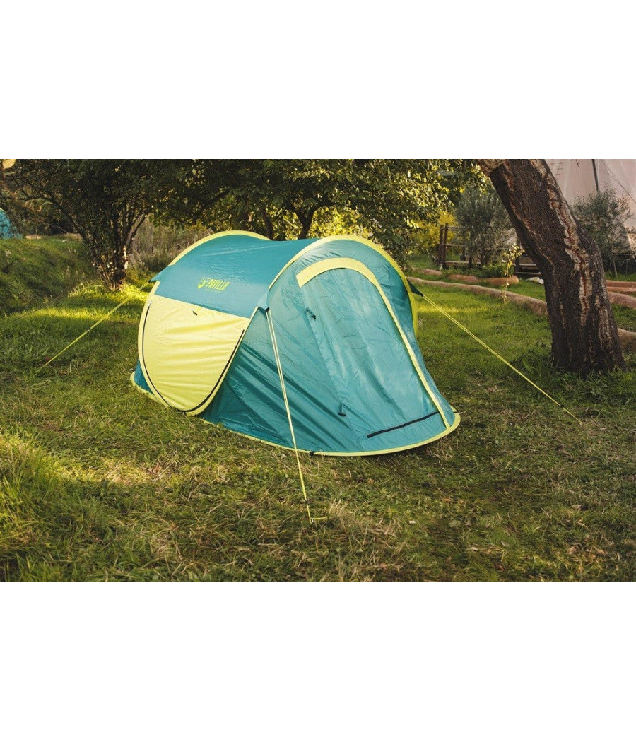 Tenda Da Campeggio Pop-up 2 Persone Tasca Interna Zanzariera 235x145x100cm 68086         