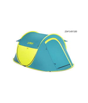 Tenda Da Campeggio Pop-up 2 Persone Tasca Interna Zanzariera 235x145x100cm 68086         