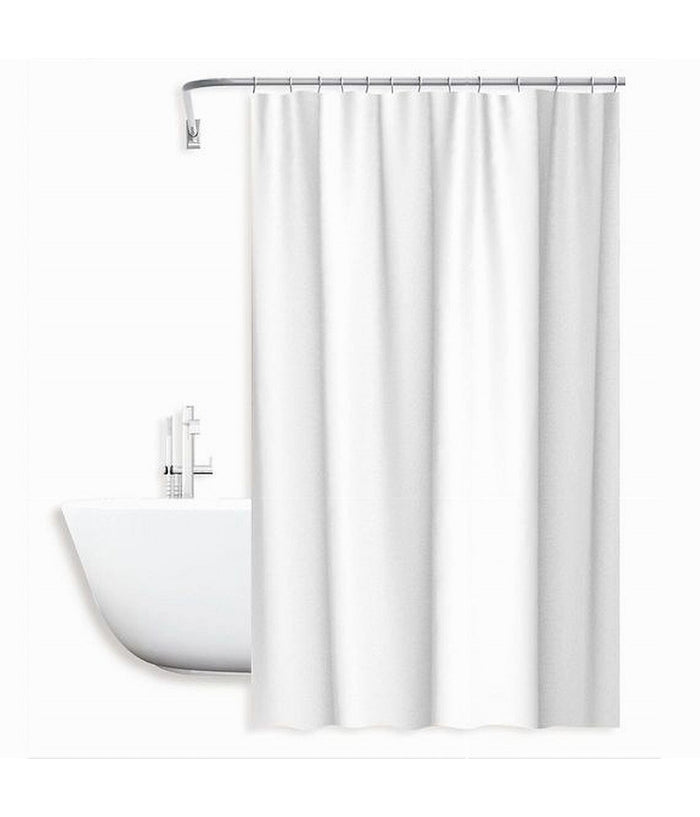 Tenda Da Doccia Impermeabile Peva Bianca 12 Ganci 180 X 200cm Arredo Bagno 69809         