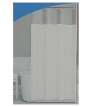 Tenda Da Doccia Vasca Bagno Peva Con 12 Ganci 180x200 Cm Trasparente Beige 69492         