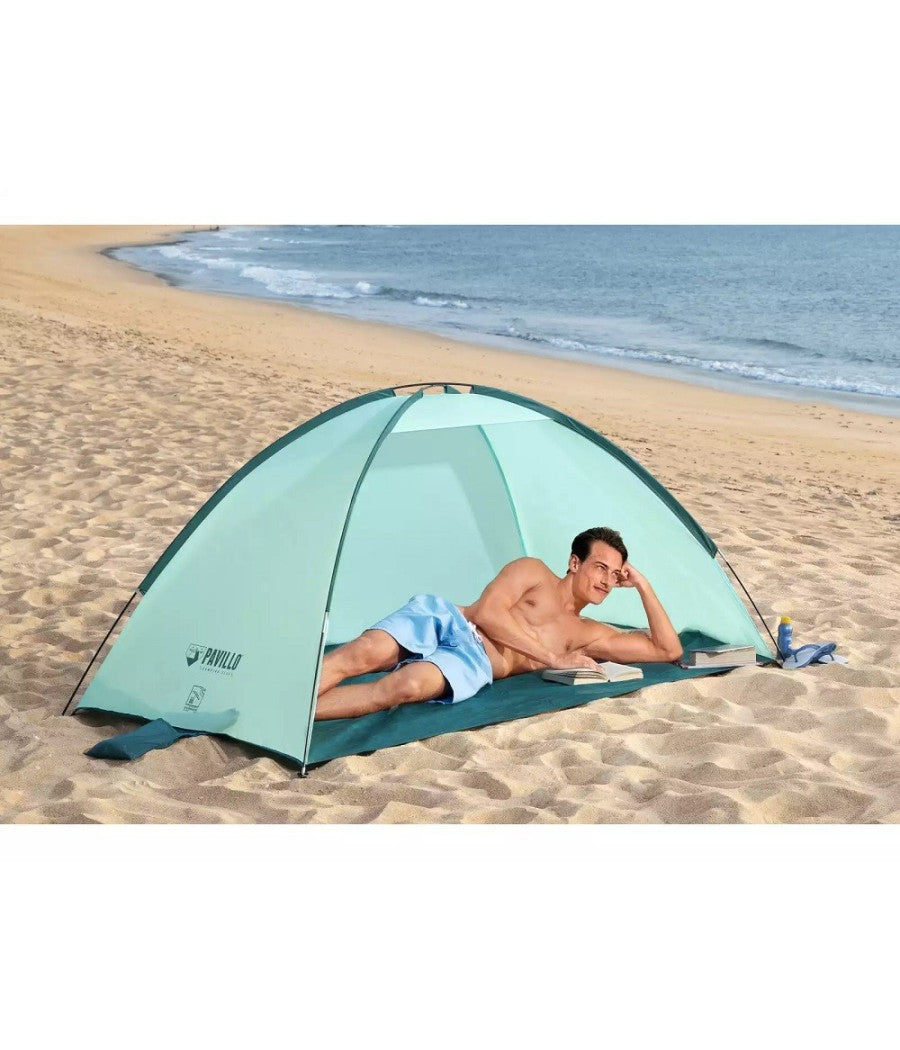 Tenda Da Spiaggia Ground Beach Giacca A Vento Per 2 Persone 220x120x95cm 68105         