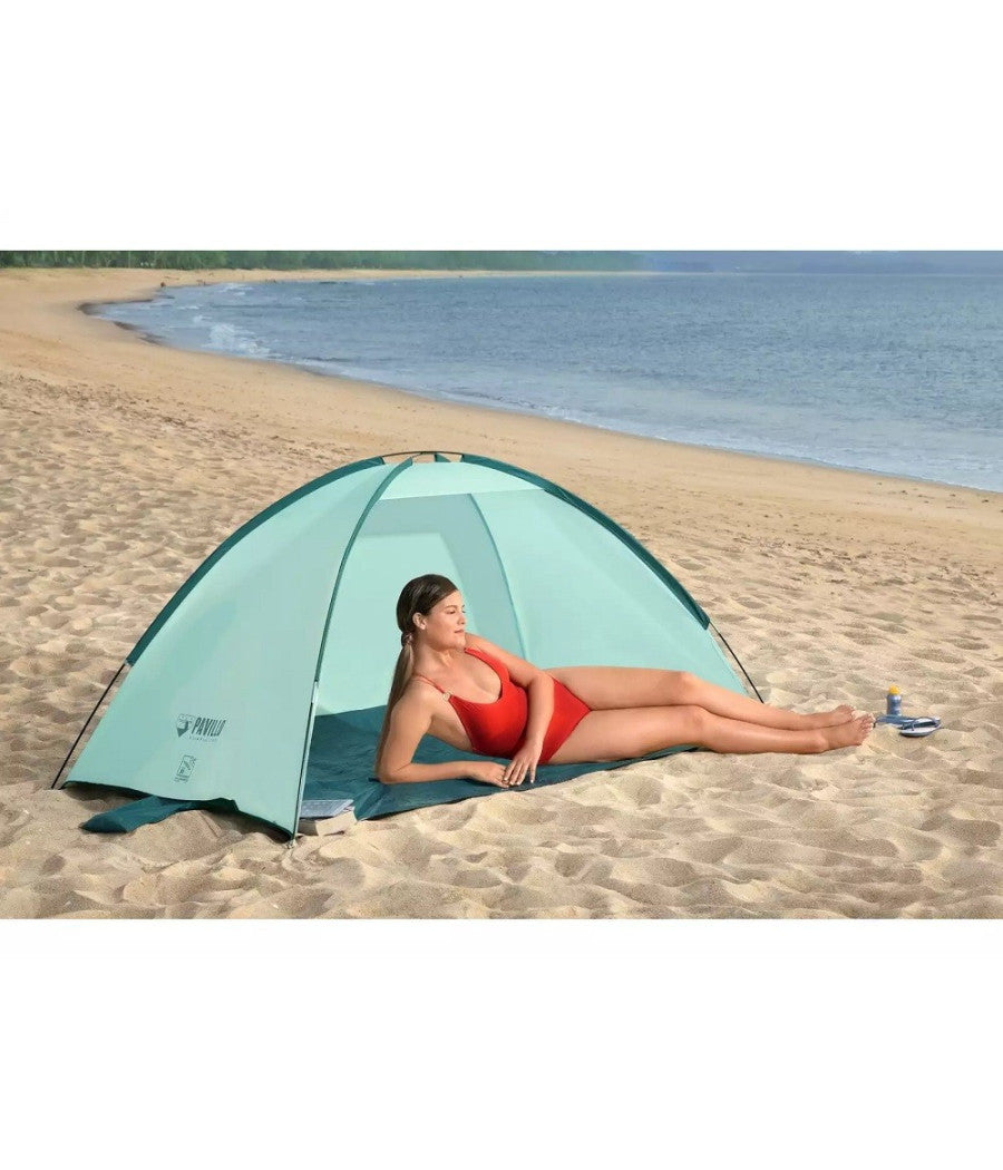 Tenda Da Spiaggia Ground Beach Giacca A Vento Per 2 Persone 220x120x95cm 68105         