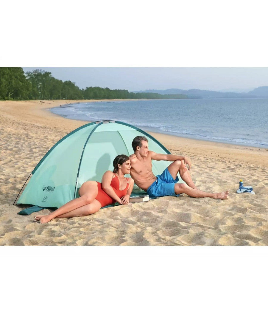 Tenda Da Spiaggia Ground Beach Giacca A Vento Per 2 Persone 220x120x95cm 68105         