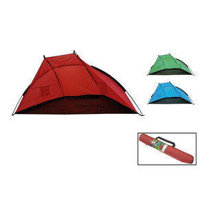 Trade Shop - Tenda Da Spiaggia Paravento Parasole Con Picchetti Portatile Mare 220x110x100cm 206403 -        