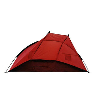 Trade Shop - Tenda Da Spiaggia Paravento Parasole Con Picchetti Portatile Mare 220x110x100cm 206403 -        