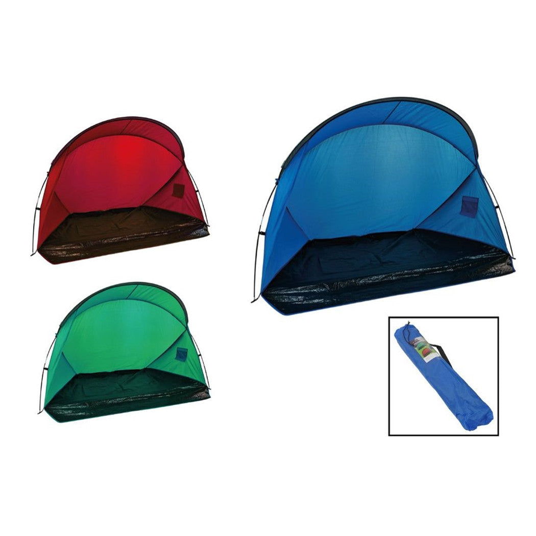 Trade Shop - Tenda Da Spiaggia Paravento Parasole Leggera Con Borsa Trasporto 215x145x130cm 206405 -        