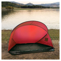 Trade Shop - Tenda Da Spiaggia Paravento Parasole Leggera Con Borsa Trasporto 215x145x130cm 206405 -        