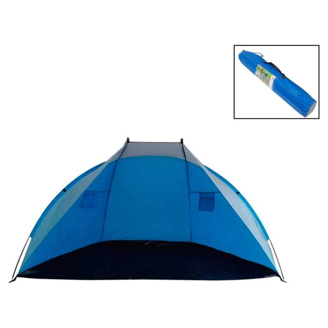 Trade Shop - Tenda Da Spiaggia Pieghevole Ultraleggera Facile Montare Campeggio 240x120x120cm 206404 -        