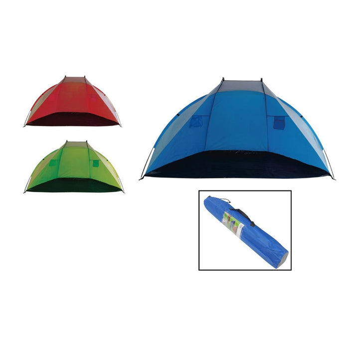 Trade Shop - Tenda Da Spiaggia Pieghevole Ultraleggera Facile Montare Campeggio 240x120x120cm 206404 -        
