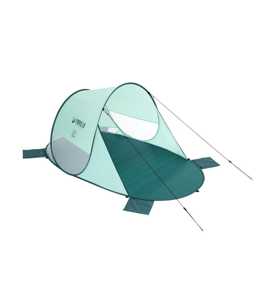 Tenda Da Spiaggia Pop-up Beach Quick 2 Posti 220x120x90cm Borsa Trasporto 68107         
