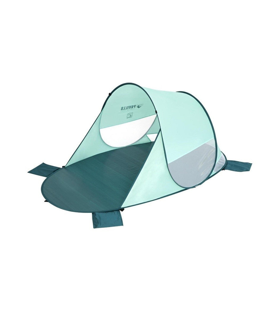 Tenda Da Spiaggia Pop-up Beach Quick 2 Posti 220x120x90cm Borsa Trasporto 68107         