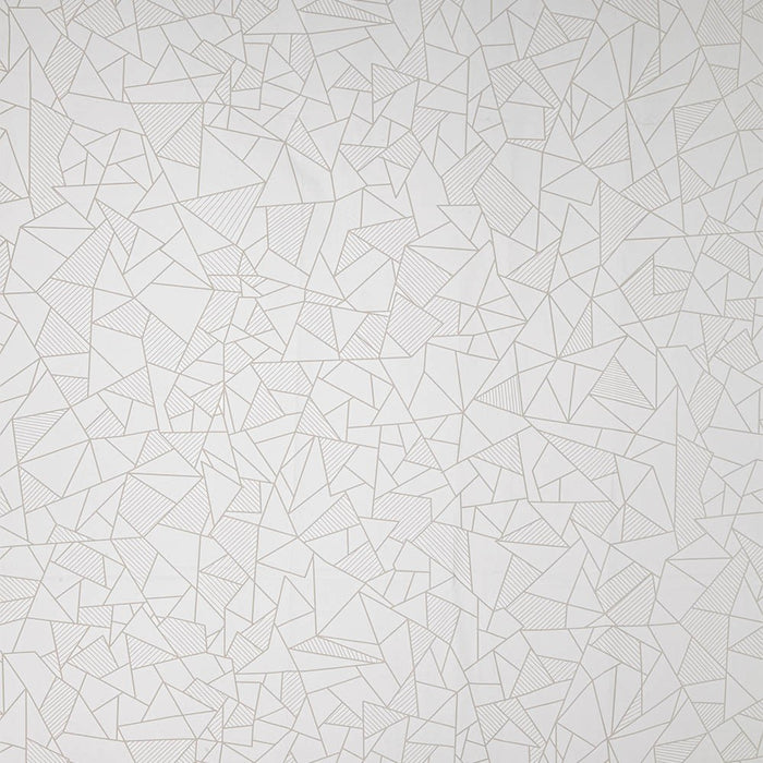 Tenda doccia 120x200 cm in acrilico bianco con disegni completa di ganci