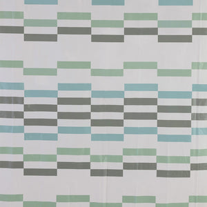 Tenda doccia 120x200cm in  acrilico dal motivo a scacchi munita di ganci