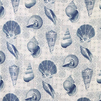 Tenda doccia 180x200cm in poliestere dalla fantasia marina con ganci