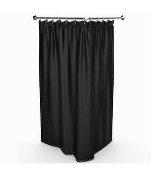 Tenda Doccia Antimuffa Impermeabile 180 X 200 Cm Con Anelli Bagno Nera 69768         