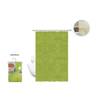 Trade Shop - Tenda Doccia Antimuffa Impermeabile 180 X 200 Cm Con Anelli Bagno Verde 2d 52130 -