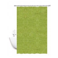 Trade Shop - Tenda Doccia Antimuffa Impermeabile 180 X 200 Cm Con Anelli Bagno Verde 2d 52130 -