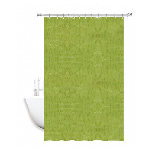 Trade Shop - Tenda Doccia Antimuffa Impermeabile 180 X 200 Cm Con Anelli Bagno Verde 2d 52130 -
