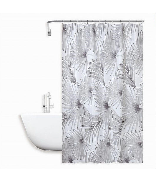 Tenda Doccia Antimuffa Impermeabile 180x200cm Con 12 Anelli Bagno Tropicale 87076         