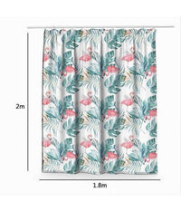 Tenda Doccia Antimuffa Impermeabile 180x200cm Con Anelli Bagno Fenicotteri 69957         