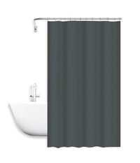 Tenda Doccia Antimuffa Impermeabile 180x200cm Con Anelli Bagno Grigio Scuro 79718         