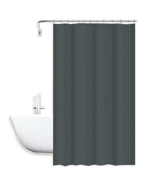 Tenda Doccia Antimuffa Impermeabile 180x200cm Con Anelli Bagno Grigio Scuro 79718         